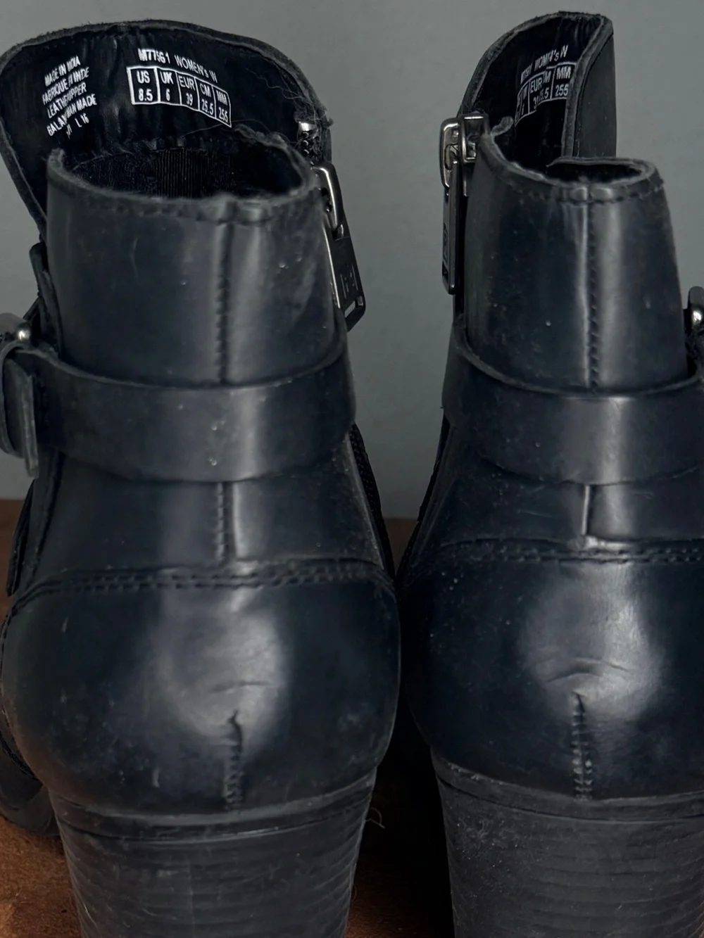 Rockport Black Leather Booties
